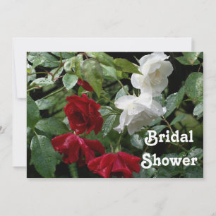 Invitation Wedding shower de la mariée Red White R