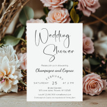 Wedding shower de script moderne
