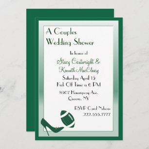 Invitation Wedding shower des couples à thème de f