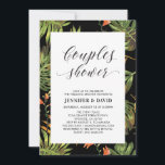 Invitation Wedding shower des couples tropicaux mo<br><div class="desc">Célébrez votre journée spéciale avec cette élégante invitation à couple wedding shower comprend une typographie simple et élégante et des motifs tropicaux. Idéal pour wedding shower d'été,  soirée à thème tropical,  mariage de destination et plus encore. Des modèles correspondants disponibles dans ma boutique BaraBomWedding.</div>