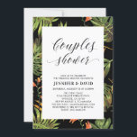 Invitation Wedding shower des couples tropicaux mo<br><div class="desc">Célébrez votre journée spéciale avec cette élégante invitation à couple wedding shower comprend une typographie simple et élégante et des motifs tropicaux. Idéal pour wedding shower d'été,  soirée à thème tropical,  mariage de destination et plus encore. Des modèles correspondants disponibles dans ma boutique BaraBomWedding.</div>