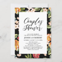 Invitation Wedding shower des couples tropicaux mo
