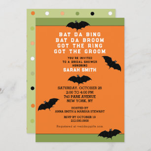 Invitation Wedding shower d'Halloween