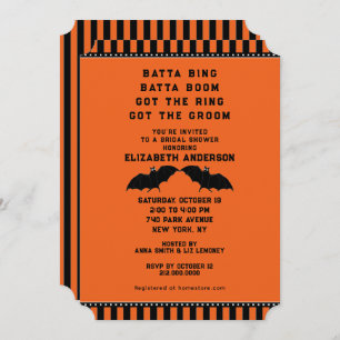 Invitation Wedding shower d'Halloween
