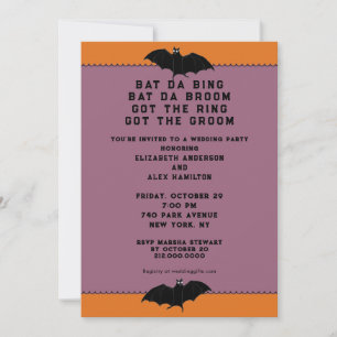 Invitation Wedding shower d'Halloween