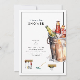 Invitation Wedding shower du seau de miel de bière Do Couples