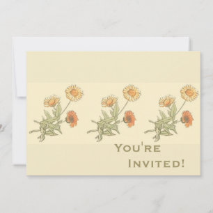 Invitation Wedding shower floral de Marigold personnalisé