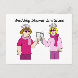Invitation Wedding shower lesbienne.