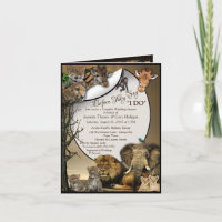 Invitation Wedding shower Safari Outdoor