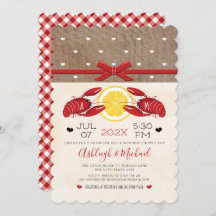 Wedding showers à l'ébullition de l'écrevisse Mono