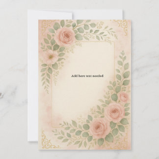 Invitation Wedding template simple