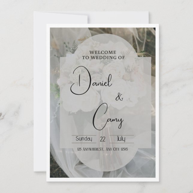 Invitation Weeding (Devant)