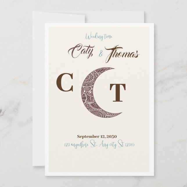 Invitation Weeding (Devant)