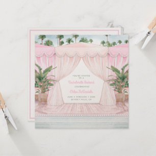 Invitation Week-end Cabana Rose + Itinéraire