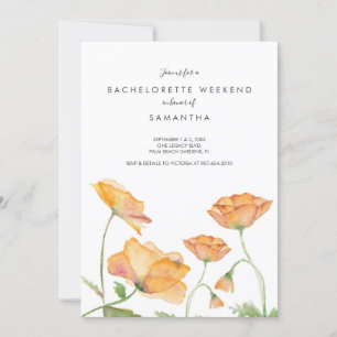 Invitation Week-end dans le Woods Bachelorette Party Invitati
