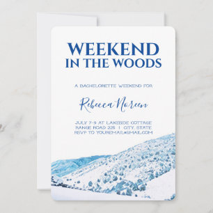 Invitation Week-end dans le Woods Bachelorette Party Invitati