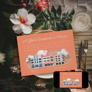 Invitation Week-end de Bachelorette Miami Beach