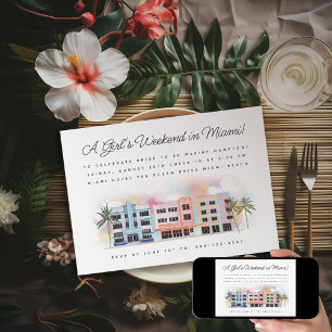 Invitation Week-end de Bachelorette Miami Beach