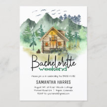 Week-end de célibataire à la montagne à l'aquarell