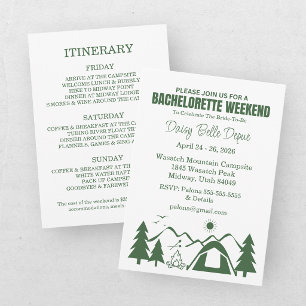 Invitation Week-end de célibataire au Modern Green Camp