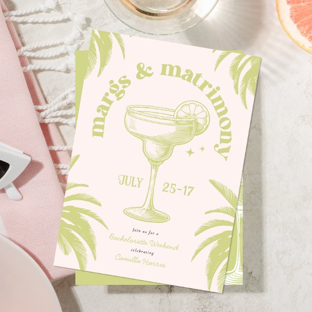 Invitation Week-end de célibataire d'été tropical (Créateur téléchargé)