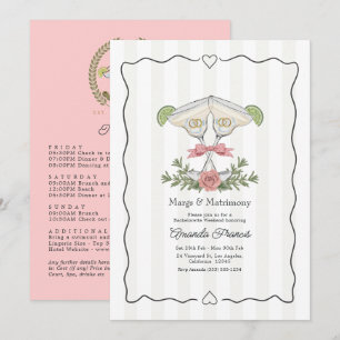 Invitation Week-end de célibataire prépa Margs & Matrimony
