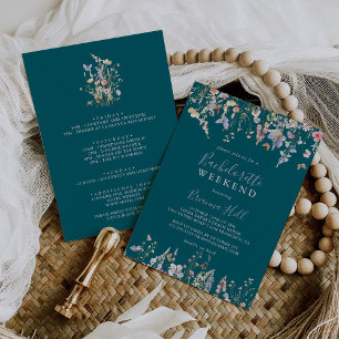 Invitation Week-end de Fleur sauvage multicolore Green Bachel