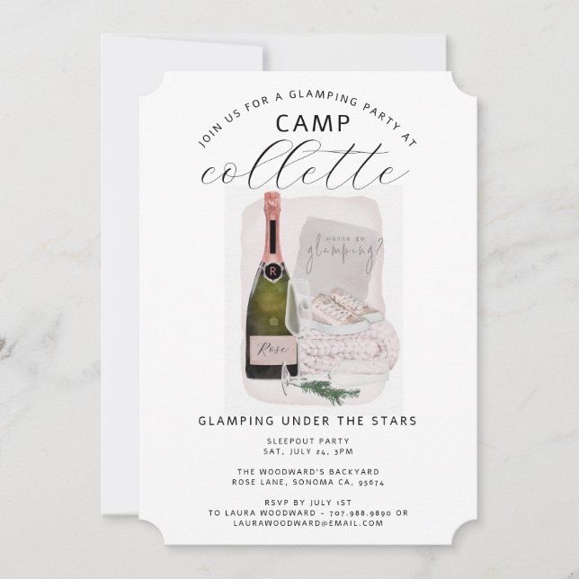 Invitation Week-end de la Fête du Glamping (Devant)