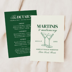 Invitation Week-end de maris et mariage
