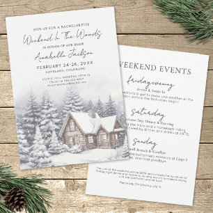 Invitation Week-End Des Filles À La Bois Bachelorette Party