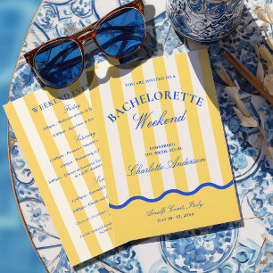 Invitation Week-end moderne de jeune fille au soleil pour un 
