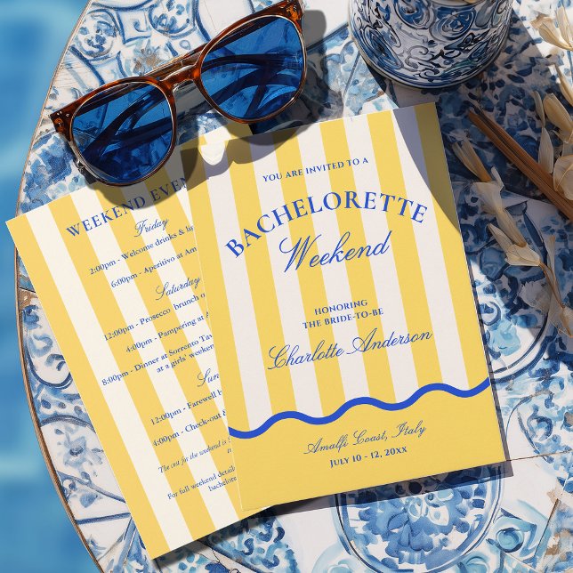 Invitation Week-end moderne de jeune fille au soleil pour un  (Créateur téléchargé)