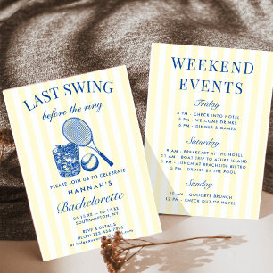 Invitation Week-end Rétro Moderne Vintage Jaune Enterrement d