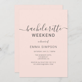 Invitation Week-end simple et moderne