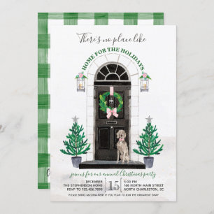 Invitation Weimaraner Dog à la maison pour les fêtes