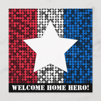 Invitation "Welcome Home Hero"