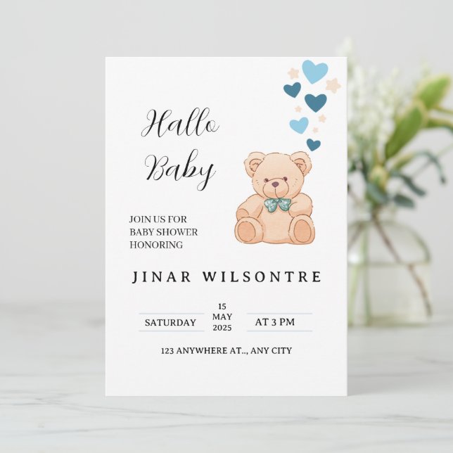 Invitation Welcome Little One (Debout devant)