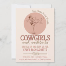 Western Blush Cowgirls et Cocktails Bachelorette