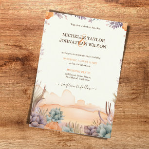 Invitation Western Canyon Mexican Cactus Desert California