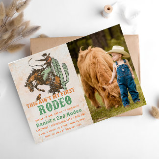 Invitation Western Ce n'est pas mon premier rodéo 2e annivers