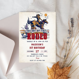 Invitation Western Ce n'est pas mon premier rodéo 2e annivers
