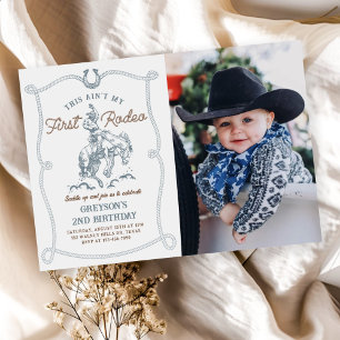 Invitation Western Ce n'est pas mon premier rodéo 2e annivers