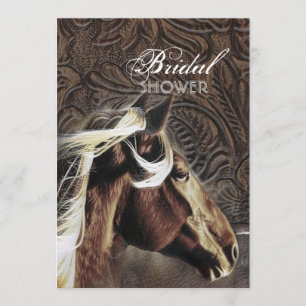 Invitation Western Country Cowboy Horse Fête des mariées