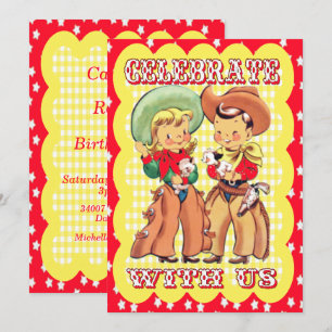 Invitation Western Cowboy Et Cowgirl Party