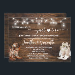 Invitation Western Nothing Fancy Just Love Mariage Décontract<br><div class="desc">Pays Occidental Boots Nothing Fancy Just Love Mariage Décontracté Invite. Modifiez le texte de la conception. Pour des modifications supplémentaires (couleur de police, style de police, couleur arrière - plan), cliquez sur personnaliser, faites défiler vers le bas et cliquez sur le lien "Modifier à l'aide de l'outil de conception". **...</div>