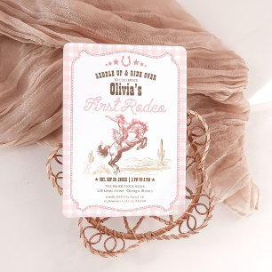 Invitation Western pour la 1re fête d'anniversaire