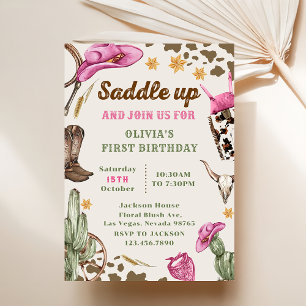 Invitation Western Saddle Up Et Rejoignez-Nous Pour Anniversa