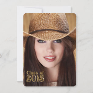 Invitation Western Script Class of 2015 Graduation