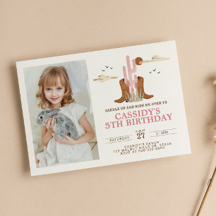 Invitation Western Wild West Country Cowgirl Rodeo Anniversai