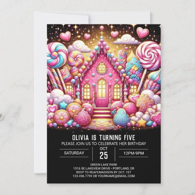Invitation Whimestic Majestic Candyland Digital Anniversaire (Devant)
